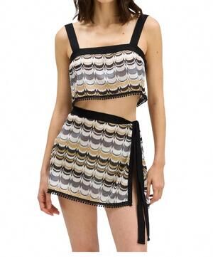 NEW ALLISON NEW YORK maribel tank top in zigzag
